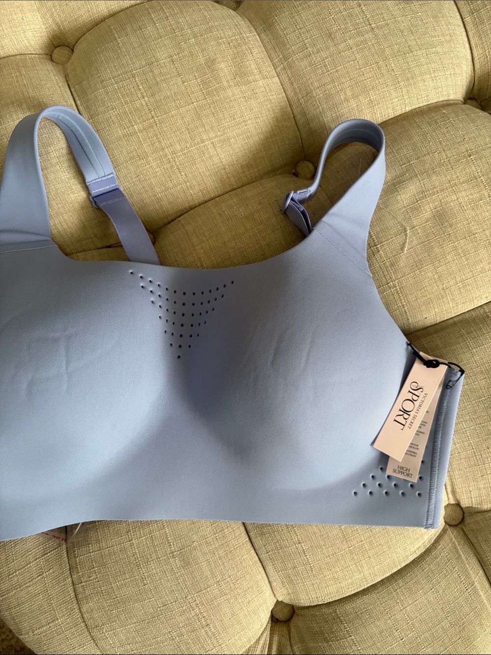 Victoria's Secret Seamless Wireless Sports Bra — Light Blue